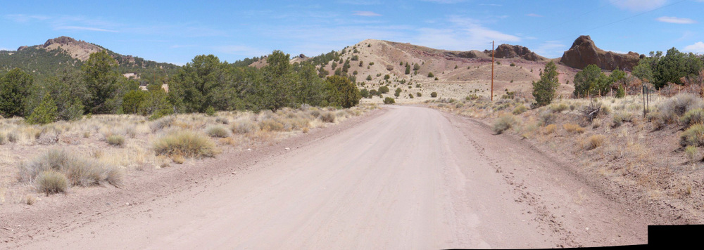 Climb up to Pie Town's backside hill crest (GDMBR, Gila NF, NM).